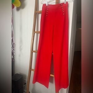 Marciano by Guess Vibrant Red sailor paints gold buttons